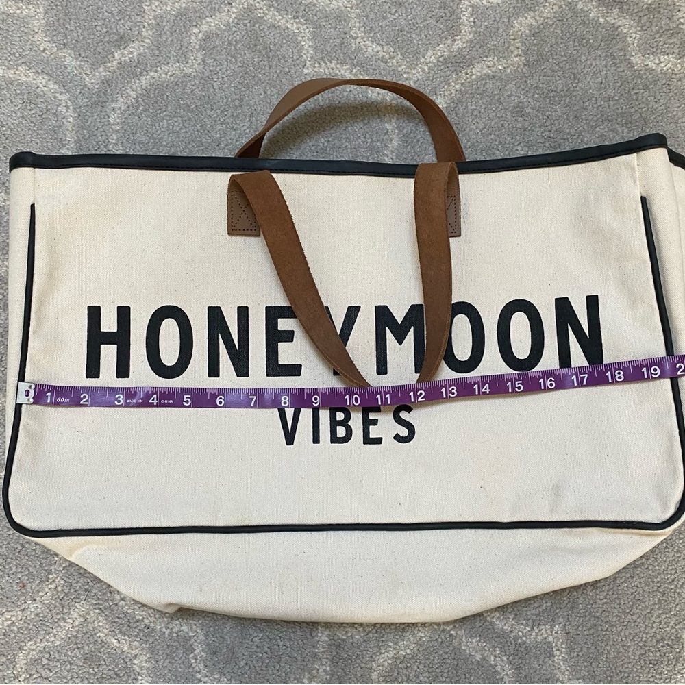 Honeymoon Vibes Canvas Tote - Picture 5 of 8